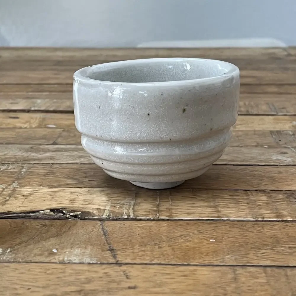 Japanese Chawan Tea Ceremony Bowl Handcrafted Earthenware Ceramic Art Pottery